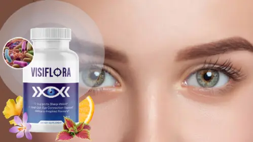 VisiFlora eye health supplement designed to support clear vision